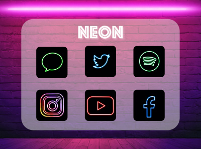 Neon App Logo Redesign aesthetic app design icon illustration logo neon neon colors neon sign redesign ux
