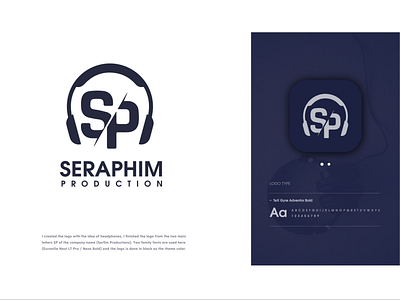 Seraphim Production Logo brand identity branding logo design logos typography