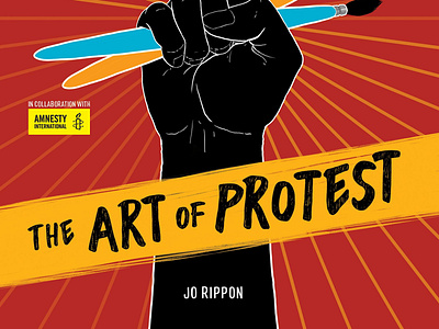 The art of protest design icon illustration logo