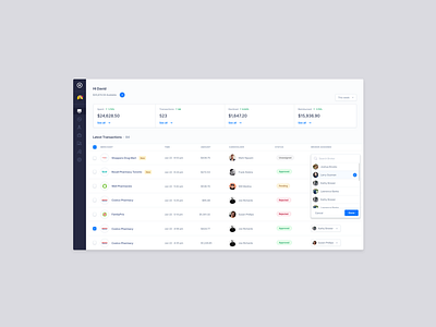 Dashboard Design dashboard dashboard ui desktop desktop app fintech list table