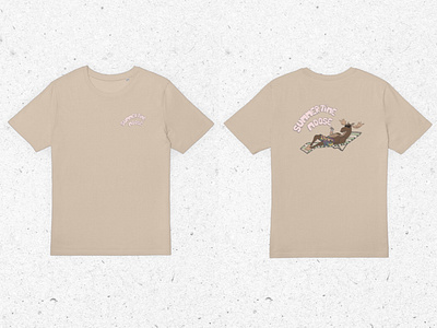 Summertime Moose tee sand