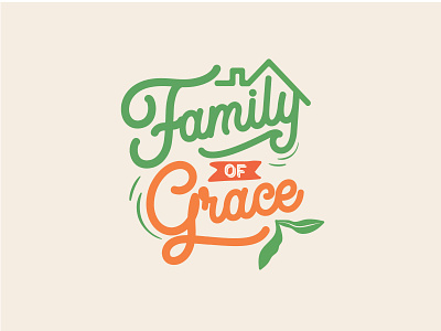 Family of Grace Minimal christian design faith graphic design illustration life logo shirt travel typo typography