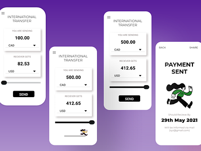 International Money Transfer - Figma designer digital illustration figma figma design figma tutorial figmadesign illustration ui uidaily uidailychallenge uidesign uifigma ux