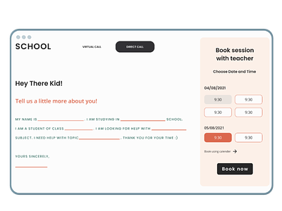 Appointment Booking Page