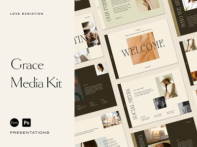 Grace Media Kit | Press Kit | Canva Templates, Photoshop