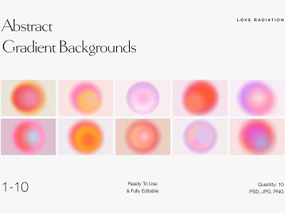 Round Colorful Circle Gradient Backgrounds With Grain Texture abstract colorful design gradient gradient quotes gradient templates grain graphic design illustration instagram instagram design instagram feed instagram posts instagram stories instagram templates pattern