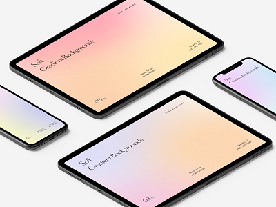 Soft Colorful Grainy Gradient Backgrounds