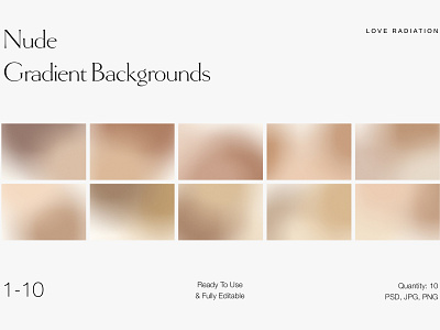 Nude Grainy Gradient Backgrounds