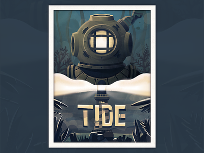 The Tide Poster fireart fireart studio horror lighthouse movie poster the tide