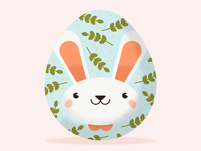 Easter Egg character character design easter bunny easter egg illustration rabbit vector