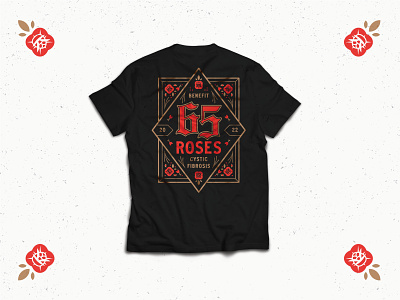 Charity Tee - 65 Roses apparel design graphic design tee vector