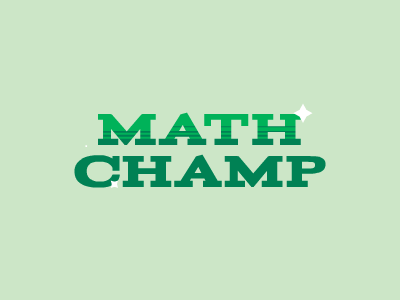 Math Champ GIF animated gif sparkle animation champ education green math stars type