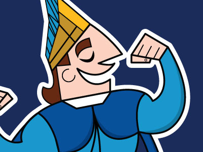 Sparty Mascot blue character education flex gold illustration mascot school spartan