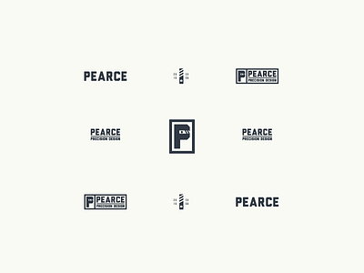 Pearce Precision Design branding construction design graphic design identity logo logo design logotype rustic