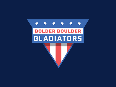 Tee Concept american badge branding concept design fitness gladiators graphic design identity logo logo design race