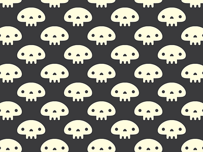 Skull Pattern black character design cute halloween illustration pattern skeleton skull spooky vector