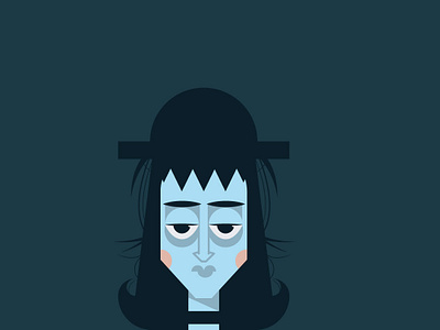 WIP - Lydia beetlejuice blue character character design fanart halloween illustration vector