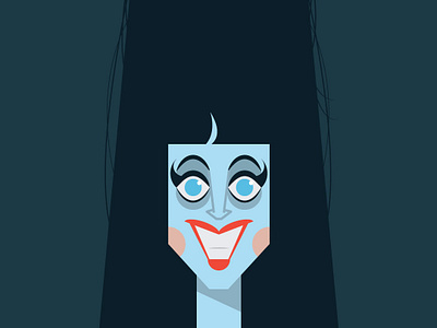 WIP - Elvira blue character character design elvira fanart halloween horror illustration