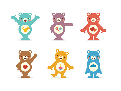 Care Bears 1 bear care bears character character design design illustration vector