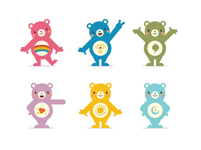 Care Bears 2 bear care bears character character design design illustration vector