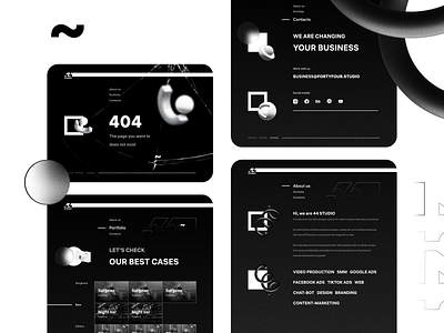 44 STUDIO Website concept