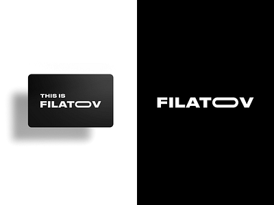 FILATOV Logo black black white branding bw design logo logo design logodesign logotype minimal vector