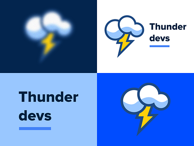 Thunder devs Logo design icon illustration logo logo design logodesign logodesigner logos logotype minimal vector