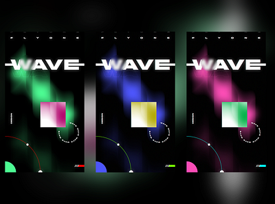 WAVE – Thematic banner 3 color banners black color colors design graphic illustration poster poster art posters vector wave