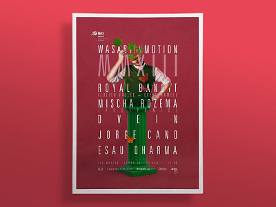 Wasabi in Motion MMXIII P.01 3d clover composition digital green photography photoshop poster print red typography