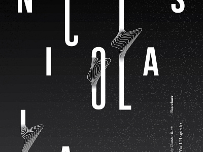 Nicolas Jaar @ Sónar 2017 | Non-official Posters (Detail) 2d black and white composition design festival graphic lines music poster print typography vector