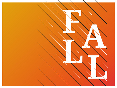 Falling Fall autumn fall illustration seasons typography