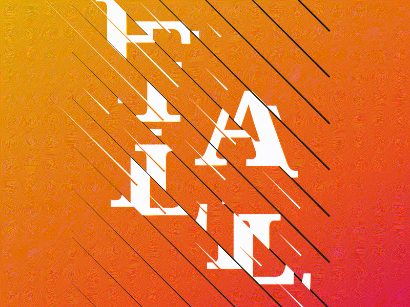 Falling Fall - Animation after effects animation autumn expressions fall generative orange typography