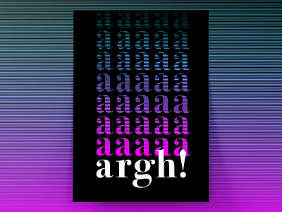 Argh! Poster Design