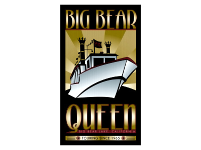 Big Bear Queen - Logo Design art deco avant garde logo design