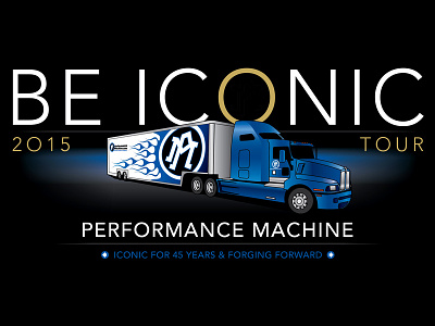 PERFORMANCE MACHINE - BE ICONIC - Tour Logo