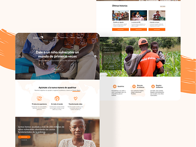 Landing Page | NGO landing landing page ngo ong pobreza poverty