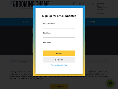 Email List Signup Form