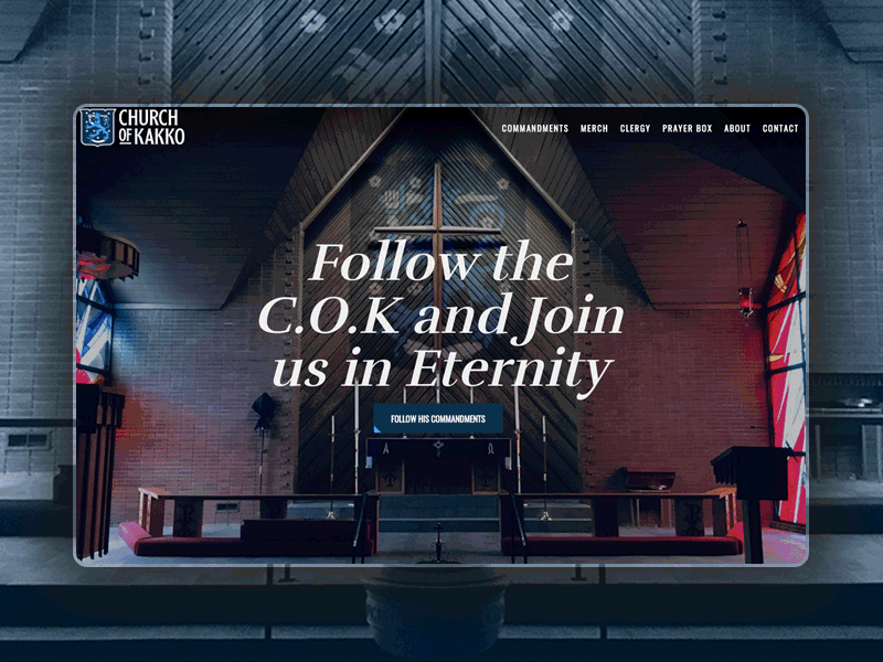 Church of Kakko Website hockey new york rangers web web development webdesign