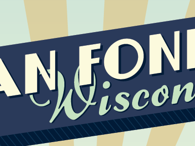 Gran Fondo Wisco poster type wisconsin