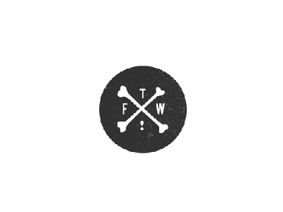 FTW logo black circle crossbones ftw logo