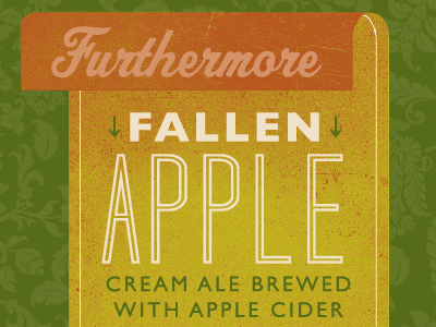 Fallen Apple arrows beer distress furthermore labeling packaging texture type