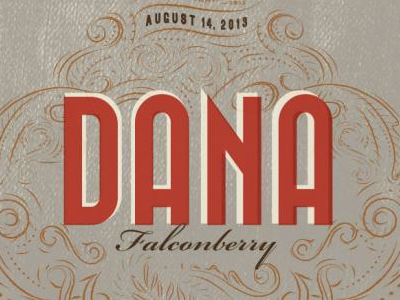 Dana Falconberry Shitty Barn Poster dana falconberry filigree gig poster poster red shitty barn typography wisconsin
