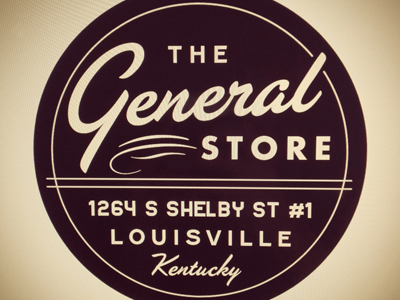 The General Store logo bro. stephen kentucky logo louisville music the general store typography