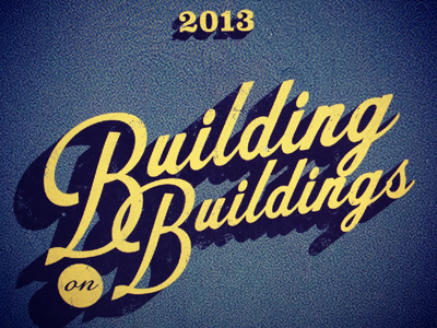 BonB T-shirt Design building on buildings script t shirts texture typography