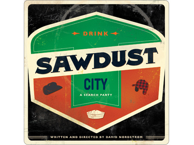 Sawdust City Movie promo coaster beer coaster hats movie sawdust city type