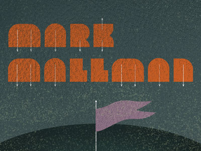 Shitty Barn Session No. 11: Mark Mallman gig poster shitty barn texture typography
