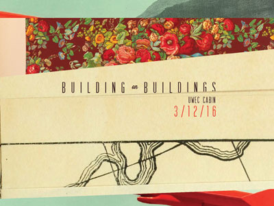 Building on Buildings gig poster building on buildings collage gig poster