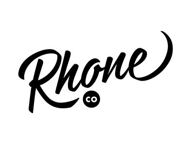 Rhone Logo Concept logo design script