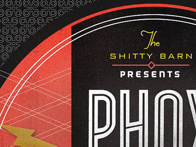 SBS Poster snippet gig poster pattern paul otteson phox poster shitty barn type