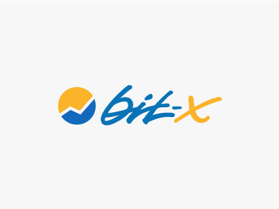 bit-x calligraphy logo script typography